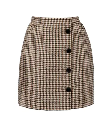 Valentino Houndstooth virgin wool miniskirt | Thumbnail 1 Valentino Houndstooth virgin wool miniskirt | Thumbnail 1