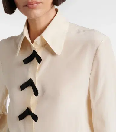 Valentino Bow-detail silk crêpe de chine blouse | Thumbnail 4 Valentino Bow-detail silk crêpe de chine blouse | Thumbnail 4