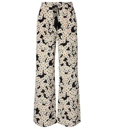Valentino Floral silk crêpe de chine wide-leg pants | Thumbnail 1 Valentino Floral silk crêpe de chine wide-leg pants | Thumbnail 1