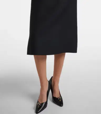 Valentino Crepe Couture embellished midi dress | Thumbnail 6 Valentino Crepe Couture embellished midi dress | Thumbnail 6