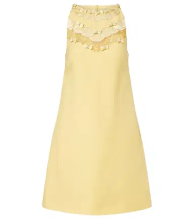 Valentino Crepe Couture embellished minidress | Thumbnail 1 Valentino Crepe Couture embellished minidress | Thumbnail 1