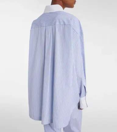 The Attico Striped asymmetric cotton shirt | Thumbnail 2 The Attico Striped asymmetric cotton shirt | Thumbnail 2