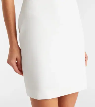 The Attico Feather-trimmed cady minidress | Thumbnail 3 The Attico Feather-trimmed cady minidress | Thumbnail 3