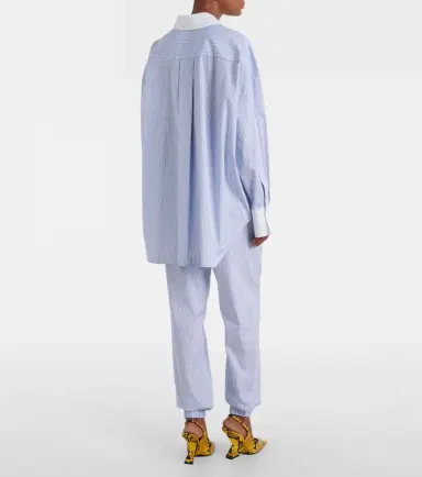 The Attico Striped cotton tapered pants | Thumbnail 3 The Attico Striped cotton tapered pants | Thumbnail 3