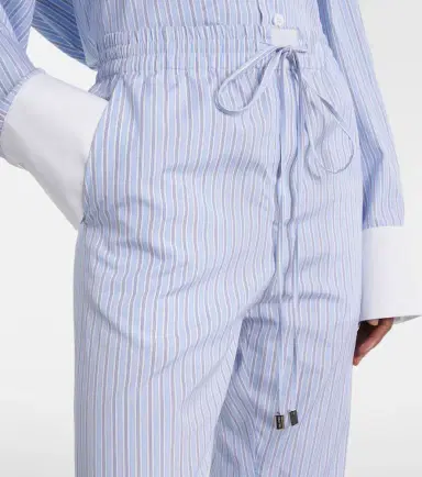 The Attico Striped cotton tapered pants | Thumbnail 4 The Attico Striped cotton tapered pants | Thumbnail 4