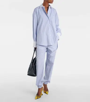 The Attico Striped cotton tapered pants | Thumbnail 5 The Attico Striped cotton tapered pants | Thumbnail 5