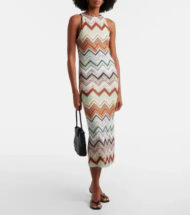 Missoni Zigzag knitted midi dress | Thumbnail 2 Missoni Zigzag knitted midi dress | Thumbnail 2
