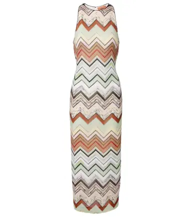 Missoni Zigzag knitted midi dress | Thumbnail 1 Missoni Zigzag knitted midi dress | Thumbnail 1