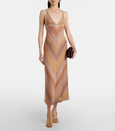 Missoni Lamé midi dress | Thumbnail 2 Missoni Lamé midi dress | Thumbnail 2