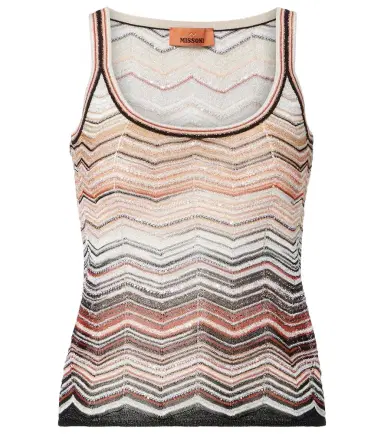 Missoni Zigzag sequined lamé top | Thumbnail 1 Missoni Zigzag sequined lamé top | Thumbnail 1