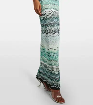 Missoni Zigzag one-shoulder lamé maxi dress | Thumbnail 5 Missoni Zigzag one-shoulder lamé maxi dress | Thumbnail 5