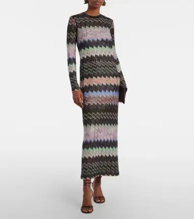 Missoni Jacquard lamé maxi dress | Thumbnail 2 Missoni Jacquard lamé maxi dress | Thumbnail 2