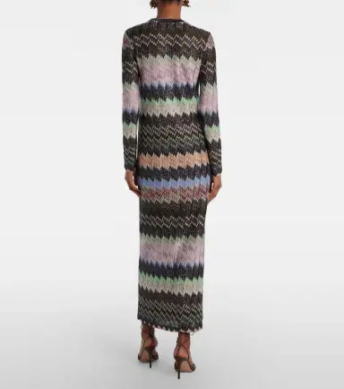 Missoni Jacquard lamé maxi dress | Thumbnail 3 Missoni Jacquard lamé maxi dress | Thumbnail 3
