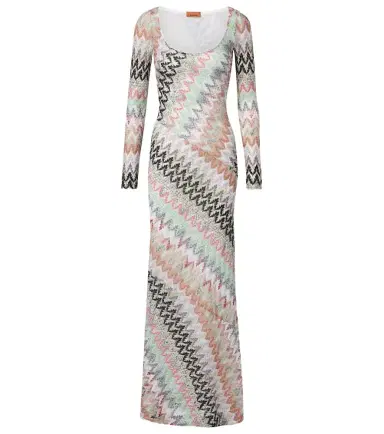 Missoni Zigzag lamé maxi dress | Thumbnail 1 Missoni Zigzag lamé maxi dress | Thumbnail 1