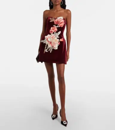 Amina Muaddi Camelia 90 velvet slingback pumps | Thumbnail 5 Amina Muaddi Camelia 90 velvet slingback pumps | Thumbnail 5