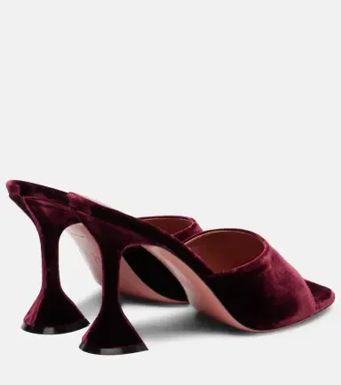 Amina Muaddi Lupita 95 velvet mules | Thumbnail 2 Amina Muaddi Lupita 95 velvet mules | Thumbnail 2