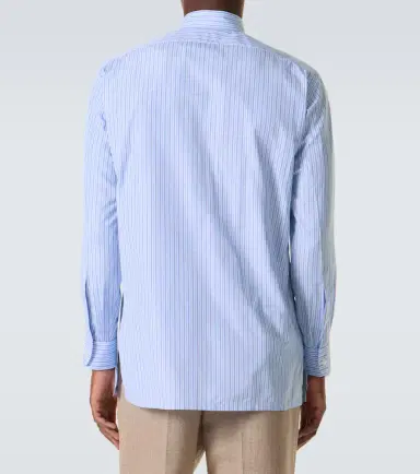 Charvet Striped cotton poplin shirt | Thumbnail 2 Charvet Striped cotton poplin shirt | Thumbnail 2