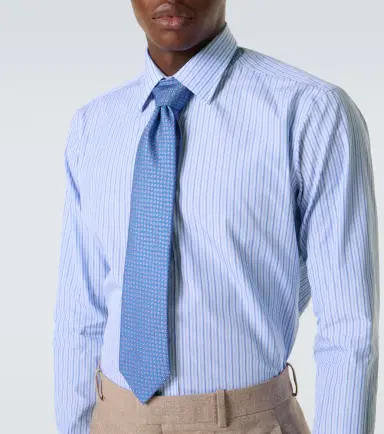 Charvet Striped cotton poplin shirt | Thumbnail 4 Charvet Striped cotton poplin shirt | Thumbnail 4