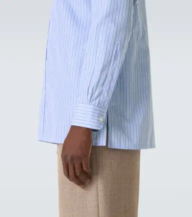 Charvet Striped cotton poplin shirt | Thumbnail 5 Charvet Striped cotton poplin shirt | Thumbnail 5