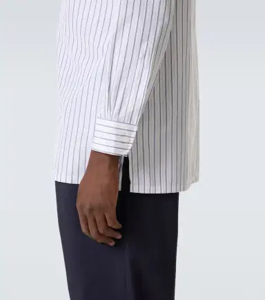 Charvet Striped cotton poplin shirt | Thumbnail 6 Charvet Striped cotton poplin shirt | Thumbnail 6