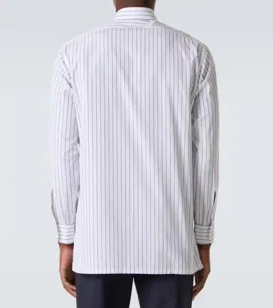 Charvet Striped cotton poplin shirt | Thumbnail 7 Charvet Striped cotton poplin shirt | Thumbnail 7