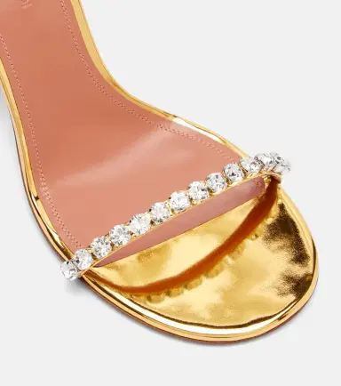 Amina Muaddi Gigi 95 embellished leather sandals | Thumbnail 2 Amina Muaddi Gigi 95 embellished leather sandals | Thumbnail 2