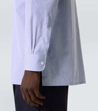 Charvet Checked cotton poplin shirt | Thumbnail 4 Charvet Checked cotton poplin shirt | Thumbnail 4