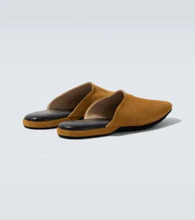 Charvet Leather-lined suede slippers | Thumbnail 4 Charvet Leather-lined suede slippers | Thumbnail 4