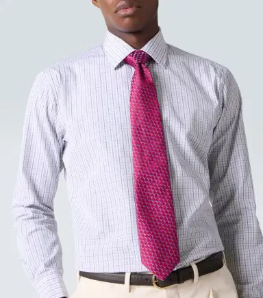 Charvet Checked cotton poplin shirt | Thumbnail 5 Charvet Checked cotton poplin shirt | Thumbnail 5
