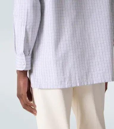 Charvet Checked cotton poplin shirt | Thumbnail 6 Charvet Checked cotton poplin shirt | Thumbnail 6