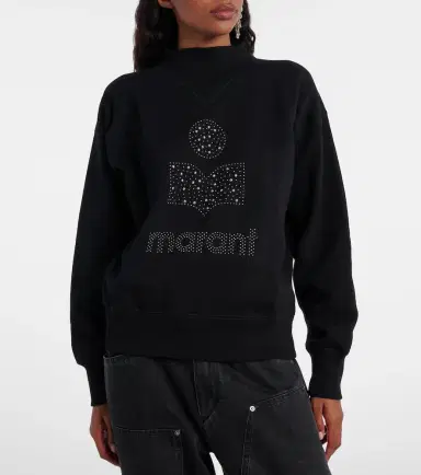 Marant Étoile Moby logo cotton-blend fleece sweatshirt | Thumbnail 3 Marant Étoile Moby logo cotton-blend fleece sweatshirt | Thumbnail 3