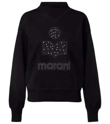 Marant Étoile Moby logo cotton-blend fleece sweatshirt | Thumbnail 1 Marant Étoile Moby logo cotton-blend fleece sweatshirt | Thumbnail 1