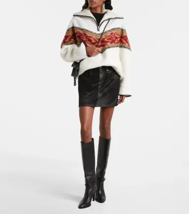 Marant Étoile Marner fleece zip-up sweater | Thumbnail 2 Marant Étoile Marner fleece zip-up sweater | Thumbnail 2