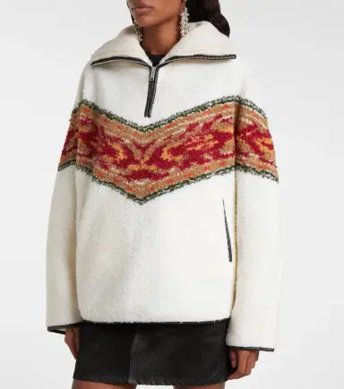 Marant Étoile Marner fleece zip-up sweater | Thumbnail 4 Marant Étoile Marner fleece zip-up sweater | Thumbnail 4