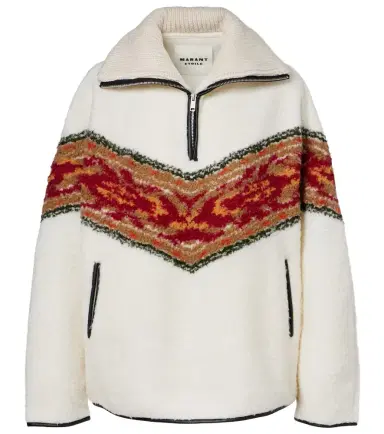 Marant Étoile Marner fleece zip-up sweater | Thumbnail 1 Marant Étoile Marner fleece zip-up sweater | Thumbnail 1