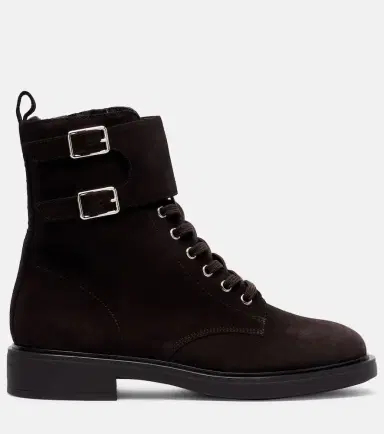 Gianvito Rossi Shearling-lined suede combat boots | Thumbnail 3 Gianvito Rossi Shearling-lined suede combat boots | Thumbnail 3