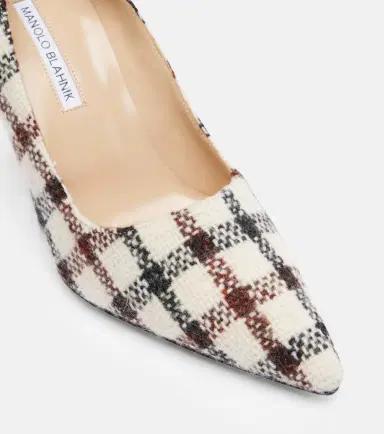 Manolo Blahnik BB 90 checked pumps | Thumbnail 4 Manolo Blahnik BB 90 checked pumps | Thumbnail 4