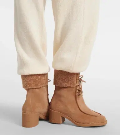 Jimmy Choo Hali shearling-trimmed suede ankle boots | Thumbnail 6 Jimmy Choo Hali shearling-trimmed suede ankle boots | Thumbnail 6