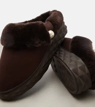 Jimmy Choo Diamond Maxi Mule F suede slippers | Thumbnail 3 Jimmy Choo Diamond Maxi Mule F suede slippers | Thumbnail 3