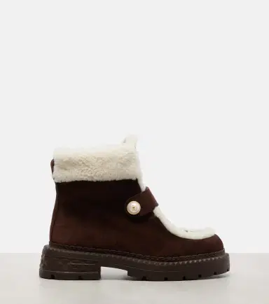 Jimmy Choo Shea suede and shearling ankle boots | Thumbnail 4 Jimmy Choo Shea suede and shearling ankle boots | Thumbnail 4