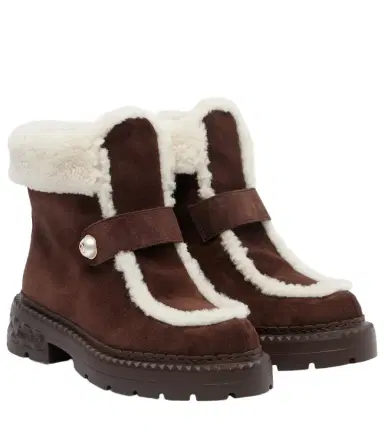 Jimmy Choo Shea suede and shearling ankle boots | Thumbnail 1 Jimmy Choo Shea suede and shearling ankle boots | Thumbnail 1