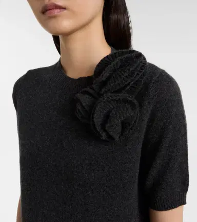 Jardin des Orangers Floral-appliqué wool and cashmere sweater | Thumbnail 4 Jardin des Orangers Floral-appliqué wool and cashmere sweater | Thumbnail 4
