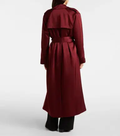 LESET Barb satin wrap coat | Thumbnail 7 LESET Barb satin wrap coat | Thumbnail 7