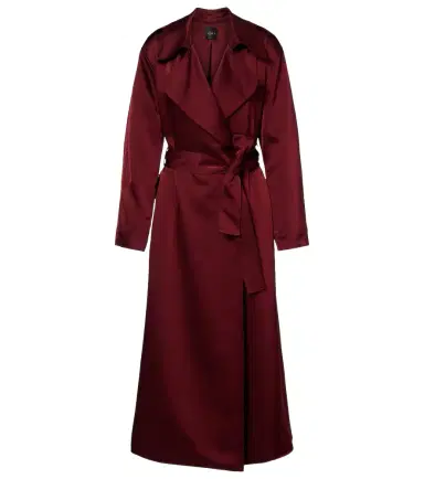 LESET Barb satin wrap coat | Thumbnail 1 LESET Barb satin wrap coat | Thumbnail 1