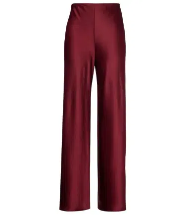 Leset Barb high-rise satin wide-leg pants | Thumbnail 1 Leset Barb high-rise satin wide-leg pants | Thumbnail 1