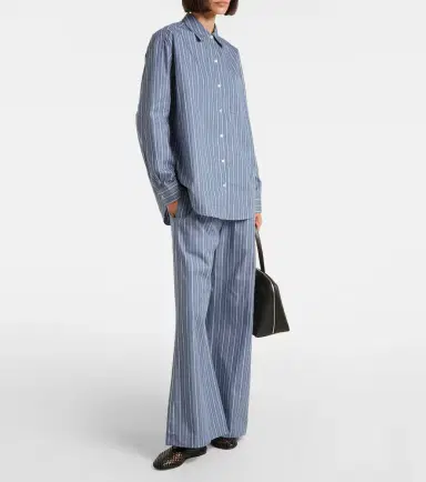 Leset Yoshi striped cotton-blend twill shirt | Thumbnail 5 Leset Yoshi striped cotton-blend twill shirt | Thumbnail 5