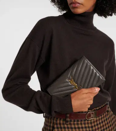 Saint Laurent Cassandre matelassé envelope leather wallet on chain | Thumbnail 6 Saint Laurent Cassandre matelassé envelope leather wallet on chain | Thumbnail 6