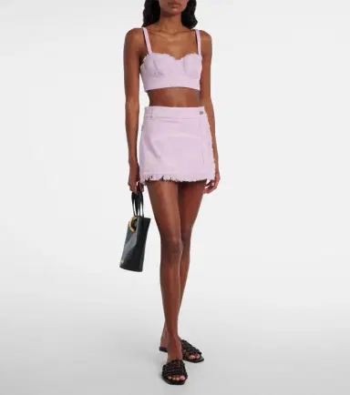 Pucci Marmo distressed denim miniskirt | Thumbnail 3 Pucci Marmo distressed denim miniskirt | Thumbnail 3