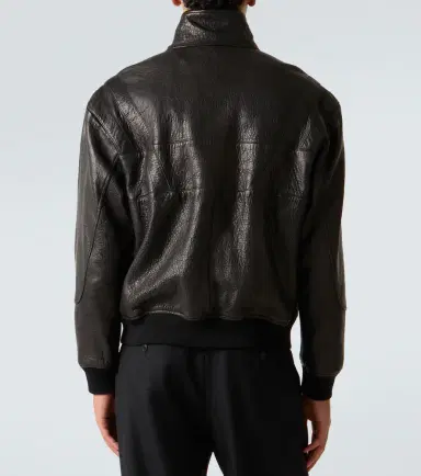 Saint Laurent Leather bomber jacket | Thumbnail 4 Saint Laurent Leather bomber jacket | Thumbnail 4