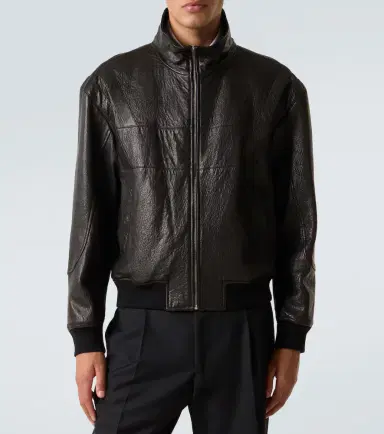 Saint Laurent Leather bomber jacket | Thumbnail 5 Saint Laurent Leather bomber jacket | Thumbnail 5